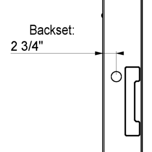 Backset 2 3/4