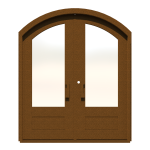 Arched Forte Double Custom Steel Door
