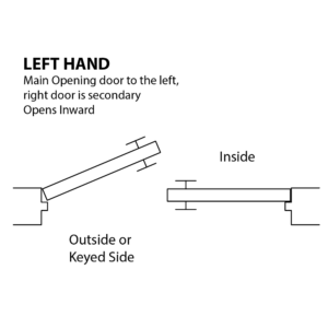 Left Hand In-swing Double Door