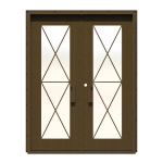 Clessidra Double Custom Steel Doors - Image 7