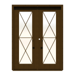 Clessidra Double Custom Steel Doors - Image 8