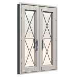Clessidra Double Custom Steel Doors - Image 5