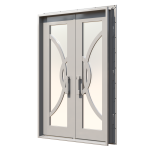 Luna Double Custom Steel Doors - Image 3