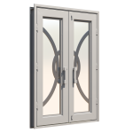 Luna Double Custom Steel Doors - Image 5